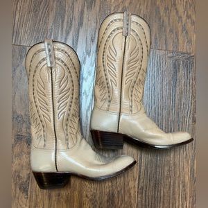Lucchese Vintage San Antonio Leather Western Boots